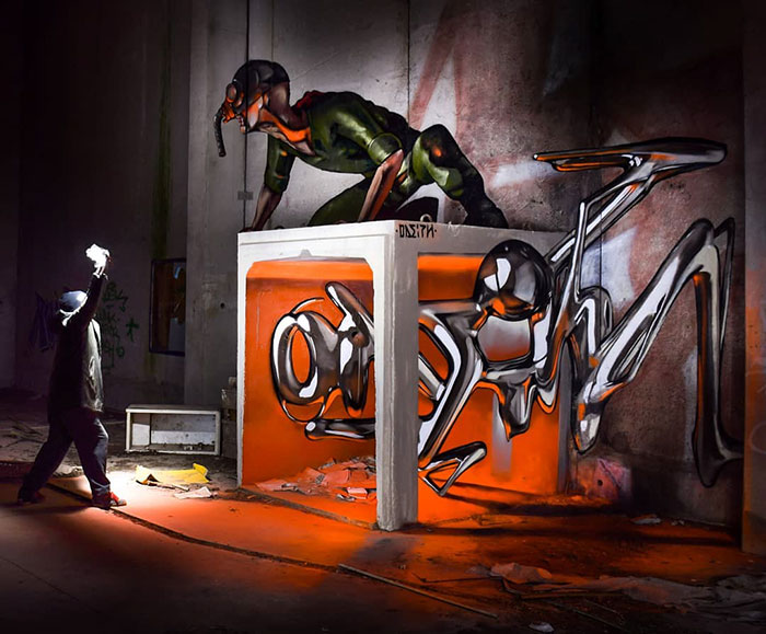 Ce graffeur qui est devenu célèbre pour ses fresques 3D continue à faire ce qu’il fait de mieux (16 photos)