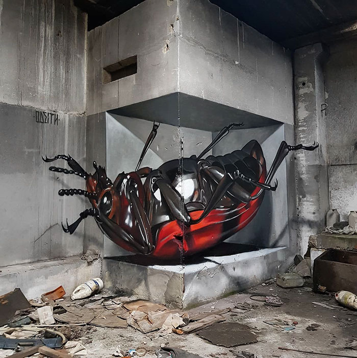 Ce graffeur qui est devenu célèbre pour ses fresques 3D continue à faire ce qu’il fait de mieux (16 photos)