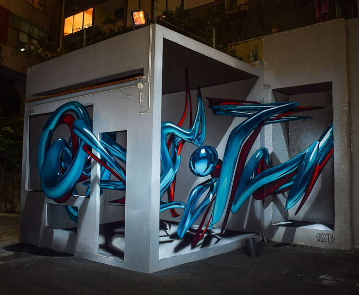 Ce graffeur qui est devenu célèbre pour ses fresques 3D continue à faire ce qu’il fait de mieux (16 photos)