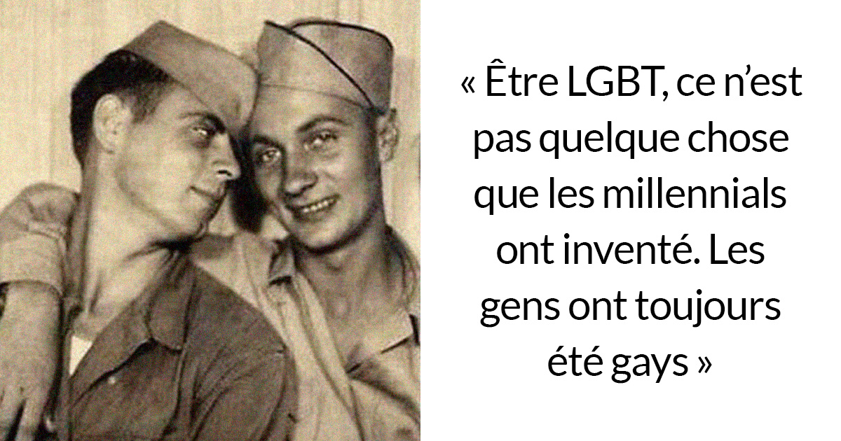 Tannée des gens qui disent que les gays n’avaient jamais existé jusqu’à présent, cette personne a recueilli 31 photos à titre de preuve