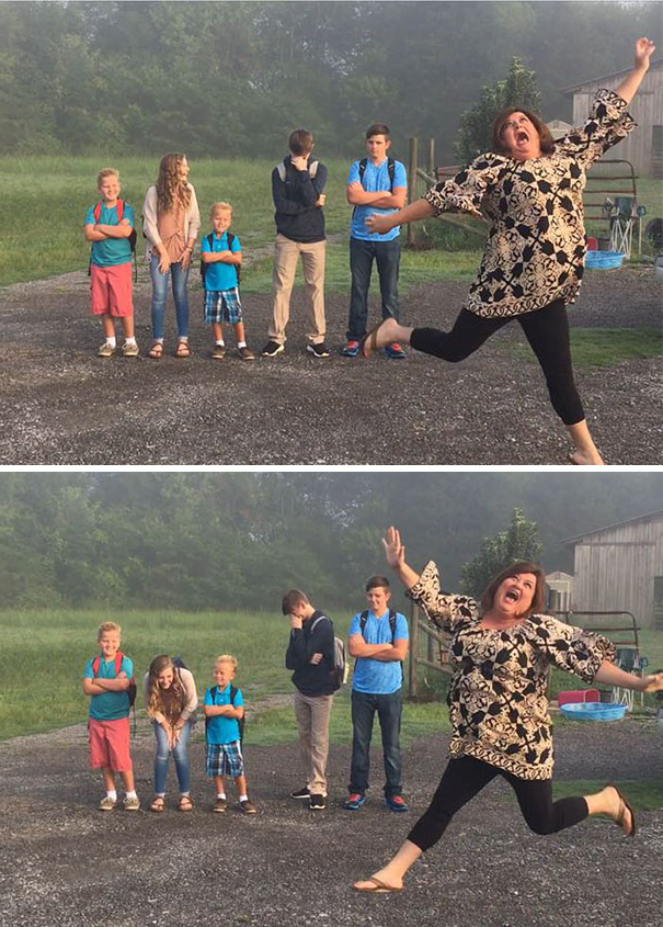 Des mamans et des papas montrent l’horrible moment où leurs enfants retournent à l’école (22 images)