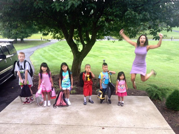 Des mamans et des papas montrent l’horrible moment où leurs enfants retournent à l’école (22 images)