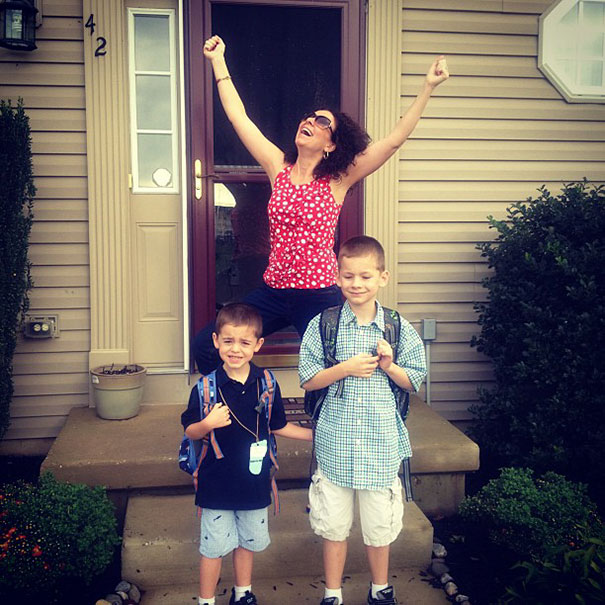 Des mamans et des papas montrent l’horrible moment où leurs enfants retournent à l’école (22 images)