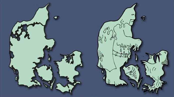 Cet homme a redessiné la carte de l&#8217;Europe en imaginant à quoi ressemblent les pays (30 images)