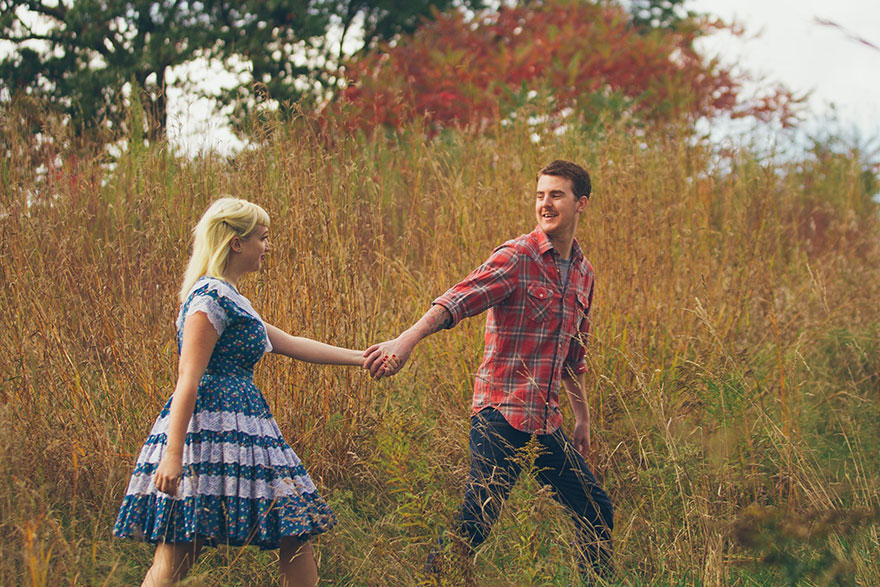 Ce couple a participé à la séance photo de fiançailles la plus effrayante (21 images)