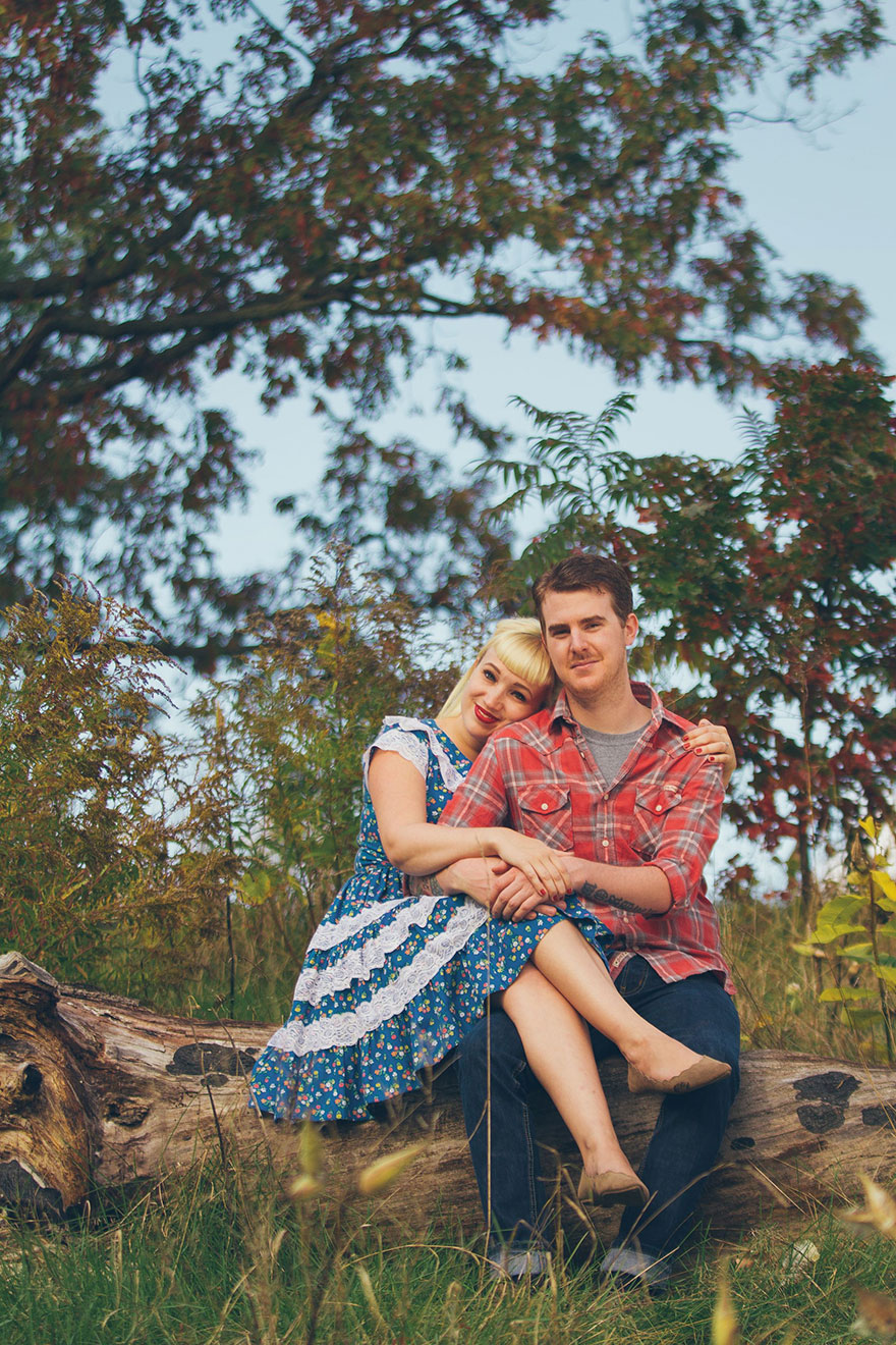 Ce couple a participé à la séance photo de fiançailles la plus effrayante (21 images)