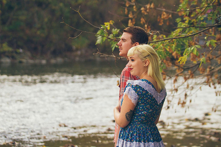 Ce couple a participé à la séance photo de fiançailles la plus effrayante (21 images)