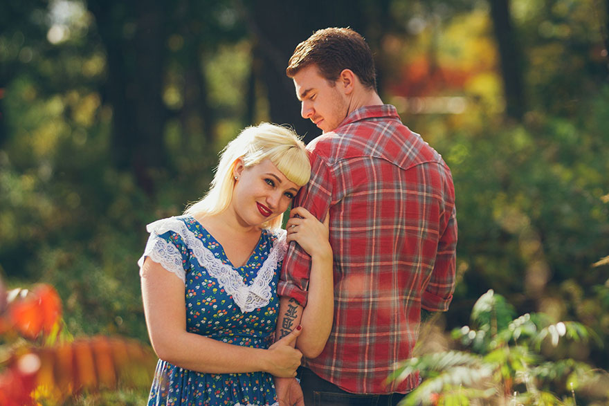 Ce couple a participé à la séance photo de fiançailles la plus effrayante (21 images)