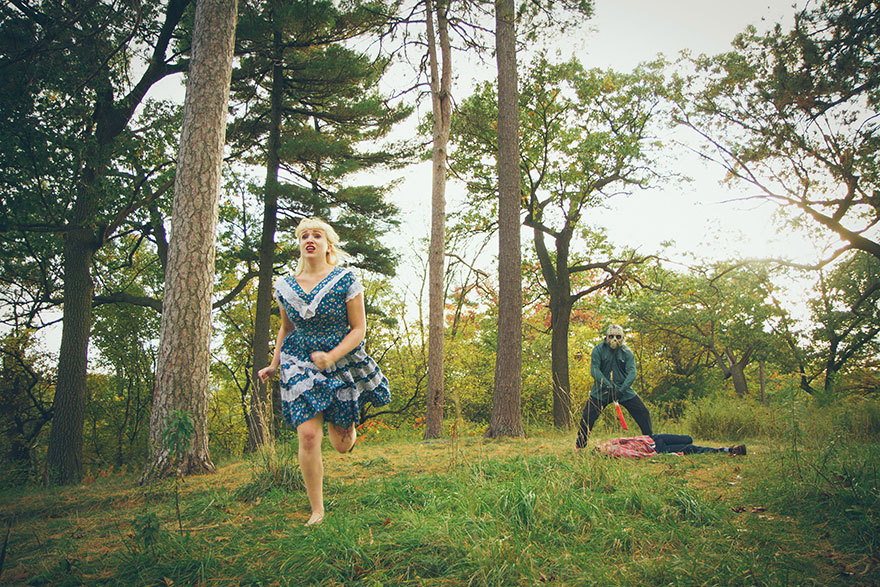 Ce couple a participé à la séance photo de fiançailles la plus effrayante (21 images)