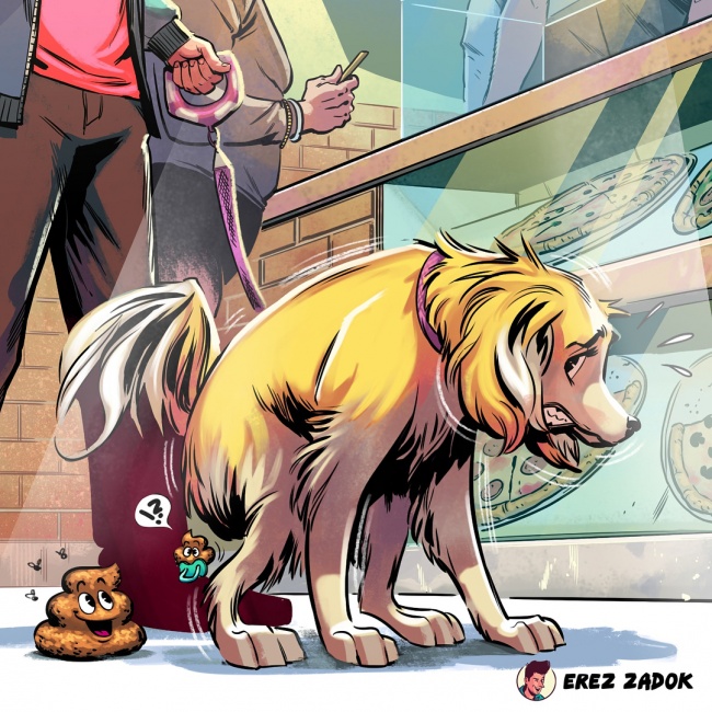 En 17 illustrations, cet artiste montre à quoi ressemble vraiment la vie avec un chien