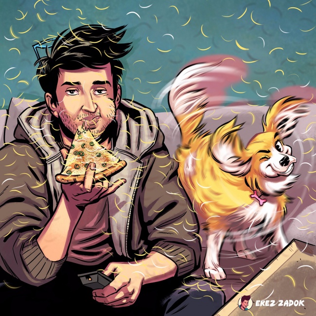 En 17 illustrations, cet artiste montre à quoi ressemble vraiment la vie avec un chien