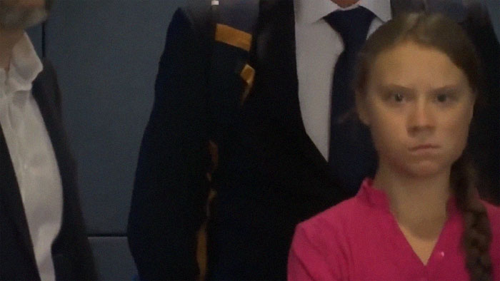 Le discours de Greta Thunberg au Sommet Action Climat de l’ONU est devenu viral avec son regard de la mort dirigé vers Trump