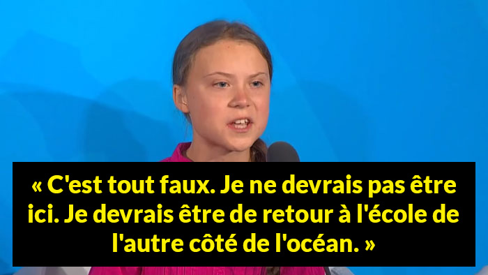 Le discours de Greta Thunberg au Sommet Action Climat de l’ONU est devenu viral avec son regard de la mort dirigé vers Trump