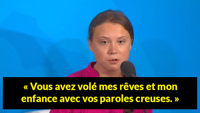 Le discours de Greta Thunberg au Sommet Action Climat de l’ONU est devenu viral avec son regard de la mort dirigé vers Trump