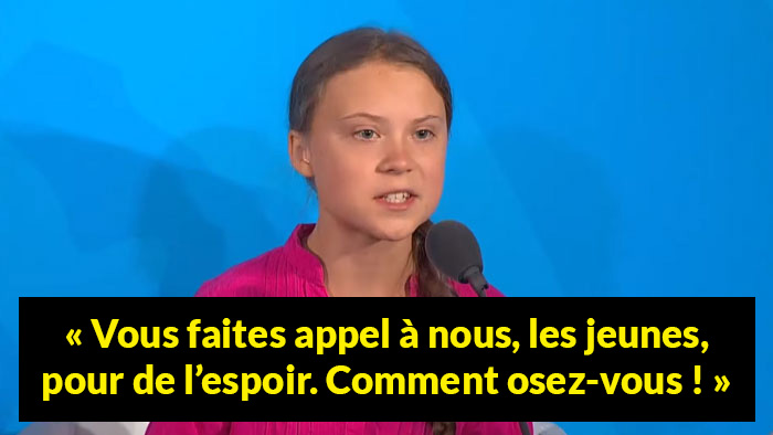 Le discours de Greta Thunberg au Sommet Action Climat de l’ONU est devenu viral avec son regard de la mort dirigé vers Trump