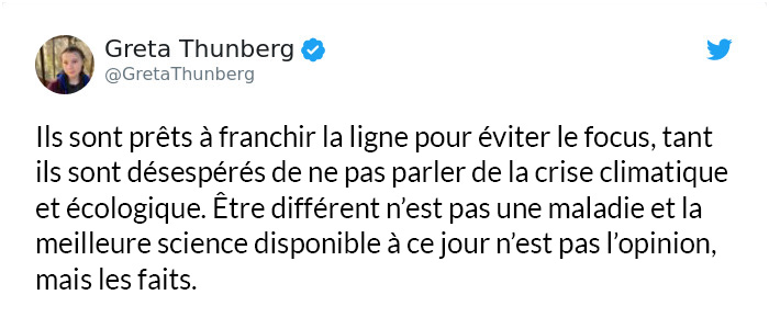Greta Thunberg vient de démolir ses critiques dans un fil viral sur Twitter