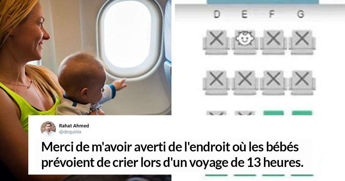 Cette compagnie aérienne a lancé un outil pour se tenir loin des bébés qui crient sur ses vols