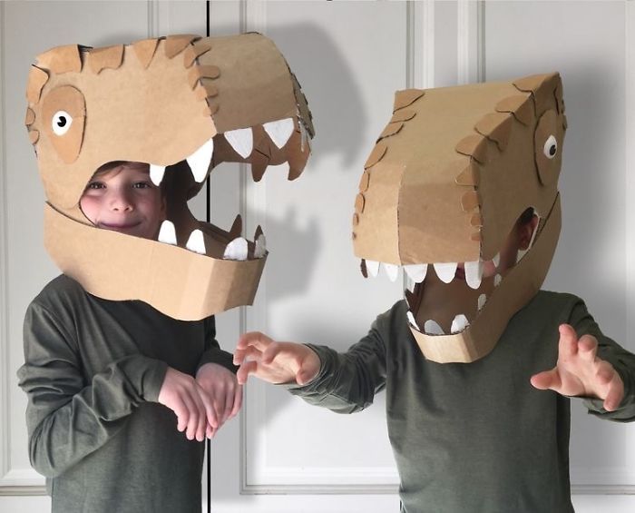Je confectionne des costumes avec des boîtes en carton pour mes enfants et voici les 20 meilleurs