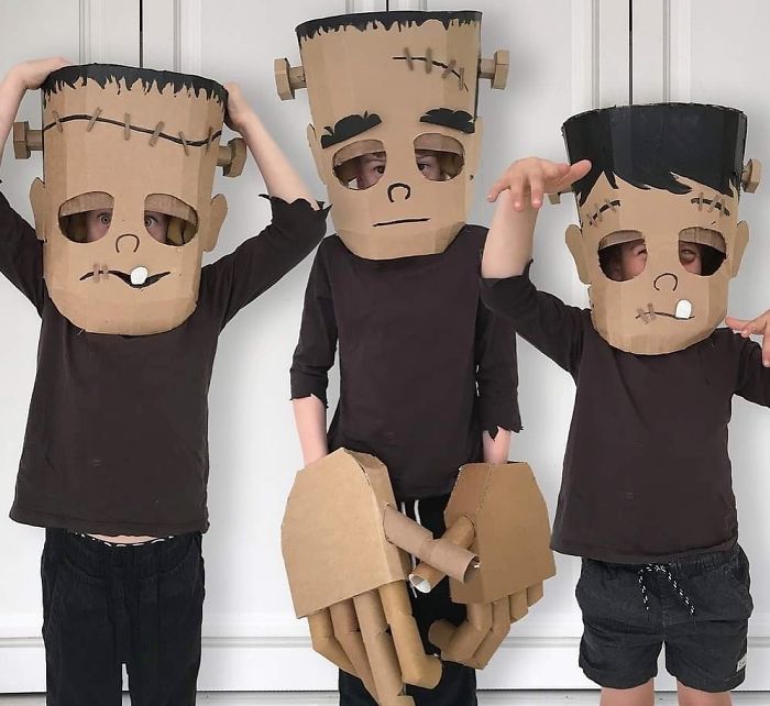 Je confectionne des costumes avec des boîtes en carton pour mes enfants et voici les 20 meilleurs