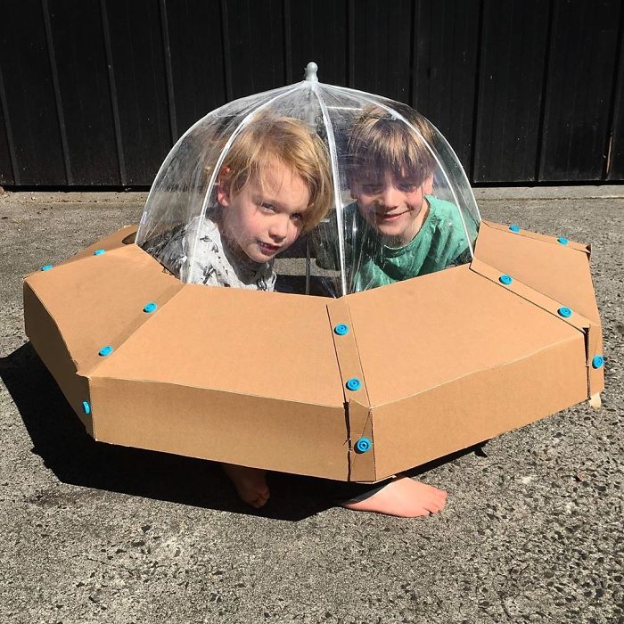 Je confectionne des costumes avec des boîtes en carton pour mes enfants et voici les 20 meilleurs