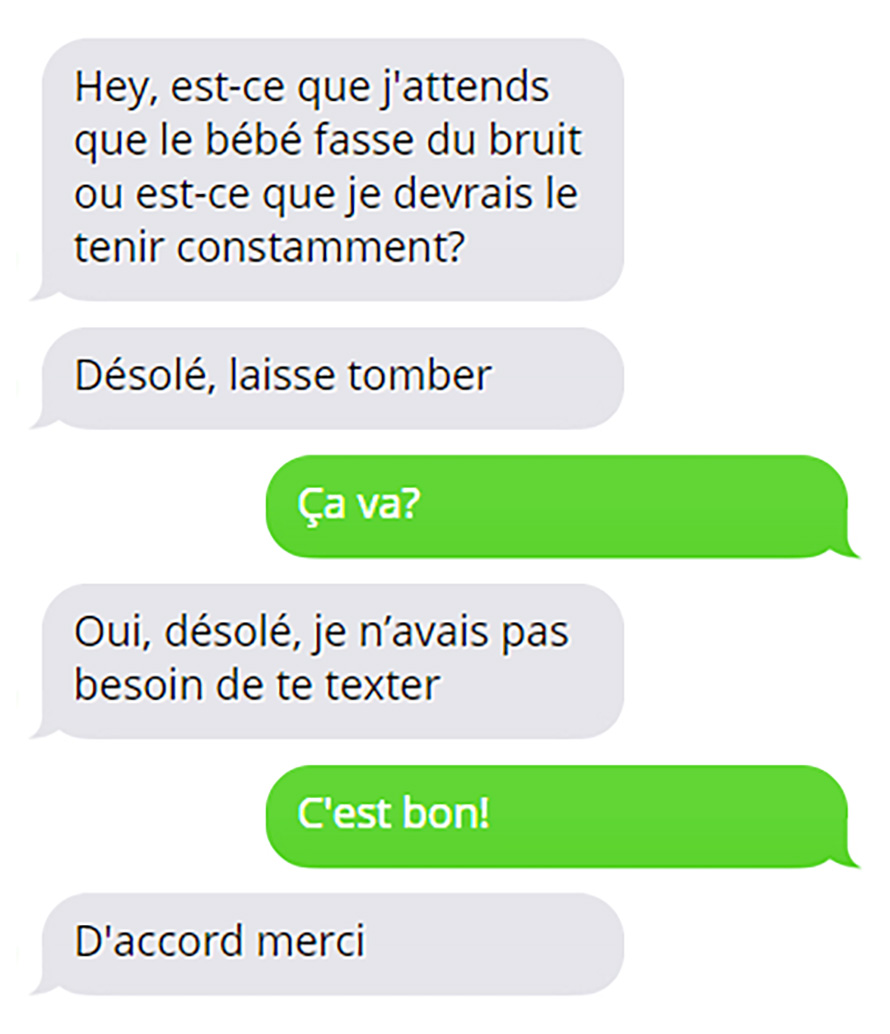 Des ados ont emmené de faux bébés à la maison pour un projet de parentalité et leur prof a partagé leurs textos de désespoir