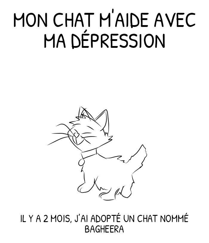 Un gars déprimé a adopté un chat et a illustré les façons dont il l’a aidé au cours des 2 derniers mois