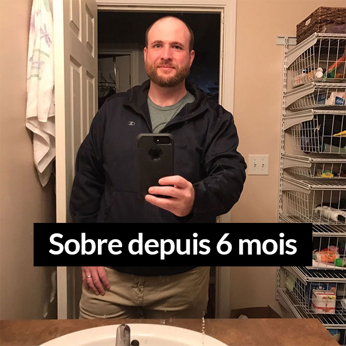 Cet homme a arrêté de boire de l’alcool et a montré à quel point la sobriété l’a changé en 3 ans