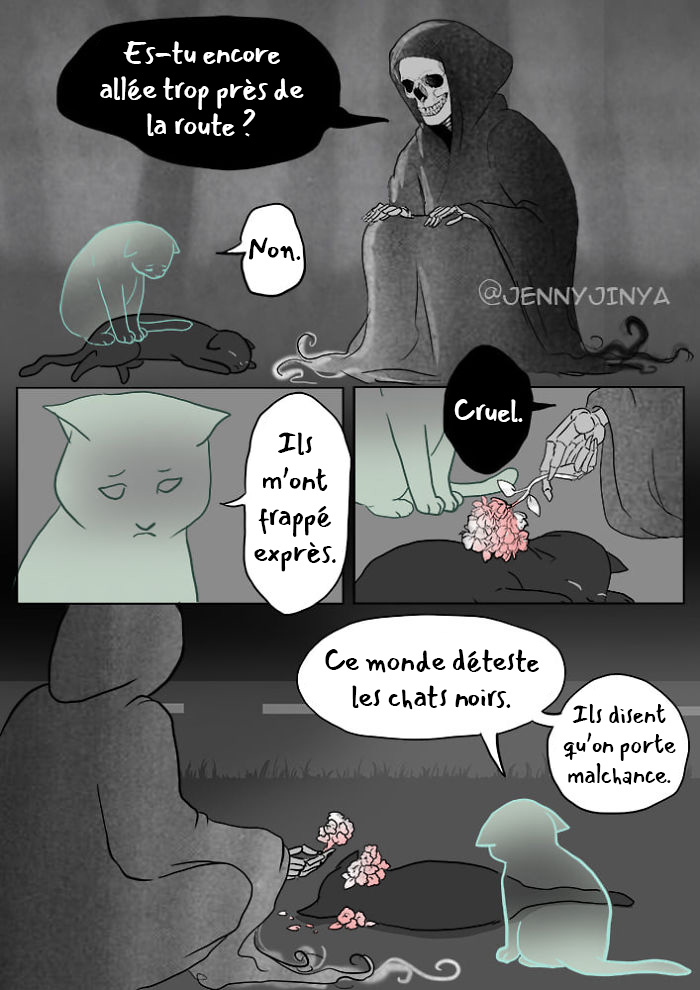 L Artiste Qui A Fait Pleurer Les Gens Avec Sa Bande Dessinee Sur Un Chat Noir Vient De Publier La Suite Ipnoze