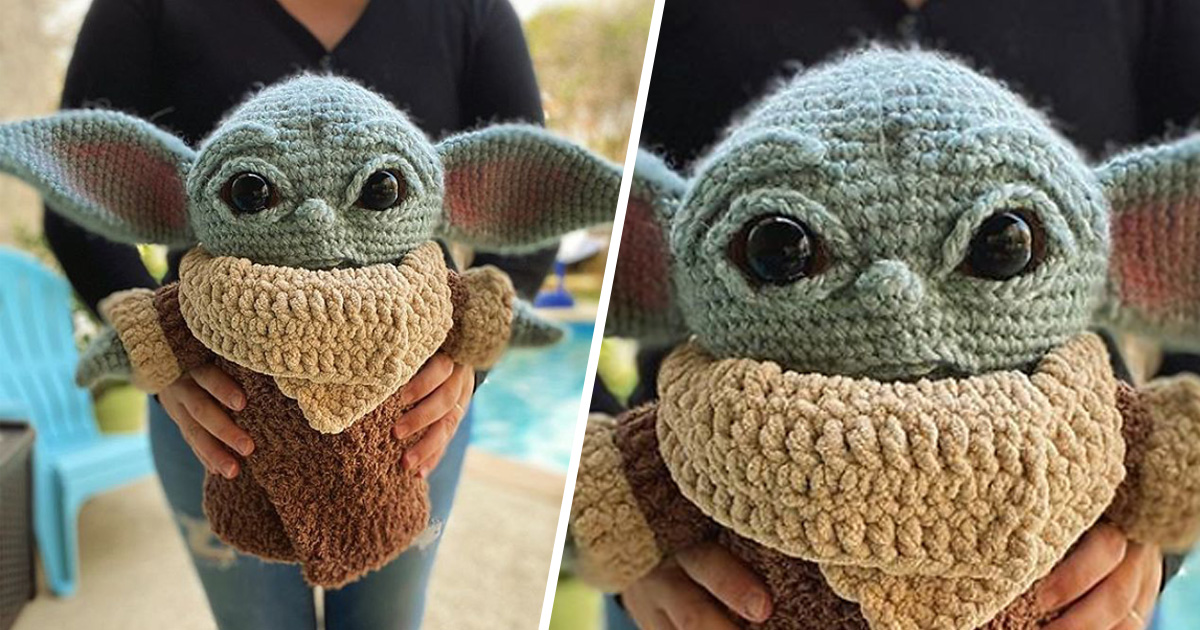 Voici un bébé Yoda crocheté que tu peux faire toi-même
