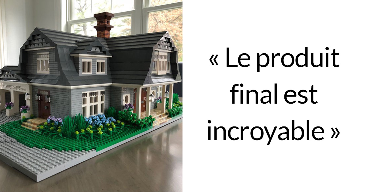 Tu peux obtenir une réplique de ta maison construite en LEGO