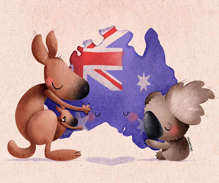 30 artistes du monde entier qui ont rendu hommage à l’Australie par des oeuvres d’art percutantes