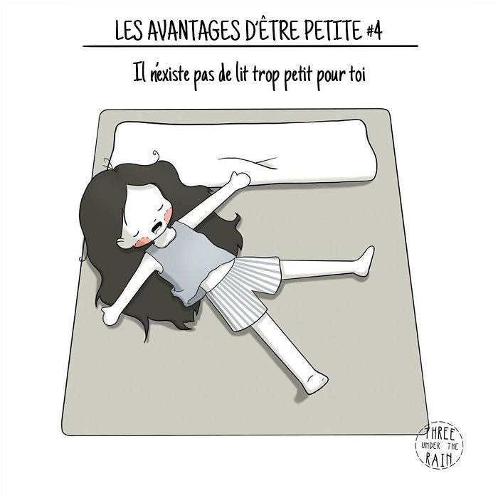 Cette artiste de 152 cm montre à quoi ressemble la vie d’une petite personne en 12 images sympas