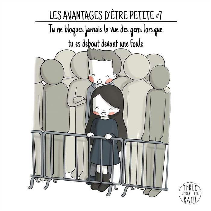 Cette artiste de 152 cm montre à quoi ressemble la vie d’une petite personne en 12 images sympas