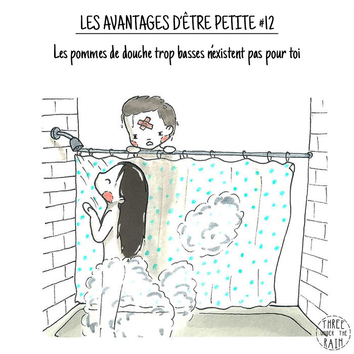 Cette artiste de 152 cm montre à quoi ressemble la vie d’une petite personne en 12 images sympas