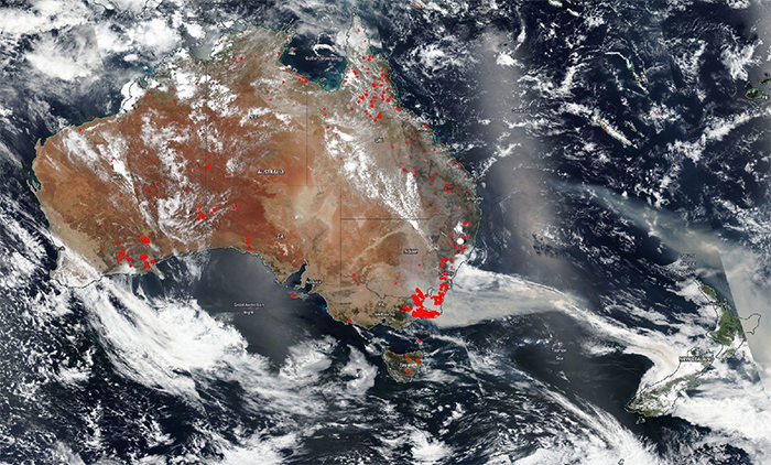 Des images satellites percutantes révèlent la véritable ampleur des feux de forêt en Australie