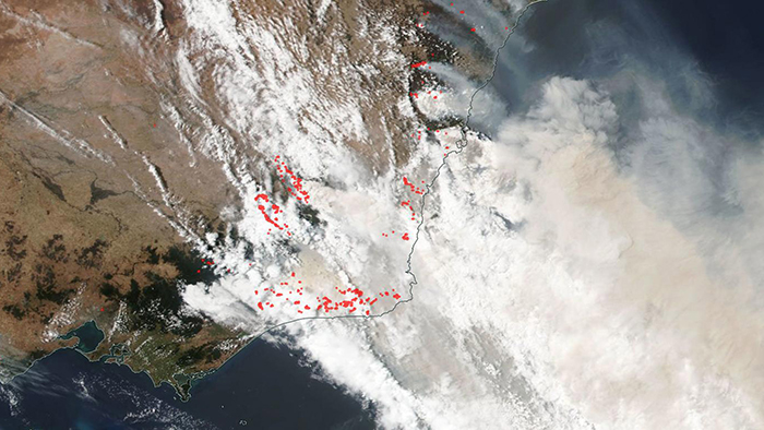 Des images satellites percutantes révèlent la véritable ampleur des feux de forêt en Australie