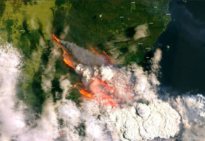 Des images satellites percutantes révèlent la véritable ampleur des feux de forêt en Australie