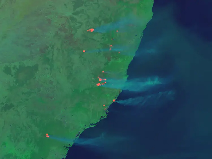 Des images satellites percutantes révèlent la véritable ampleur des feux de forêt en Australie