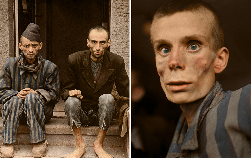 10 photos colorisées qui montrent la véritable horreur de l’Holocauste