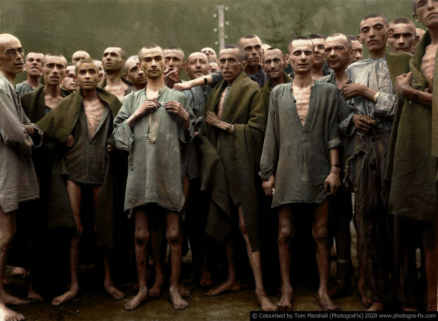 10 photos colorisées qui montrent la véritable horreur de l’Holocauste
