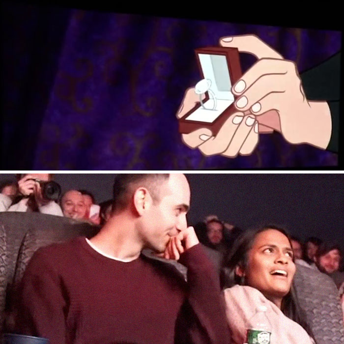 Cet homme a secrètement « piraté » le film Disney préféré de sa petite amie pour inclure une demande dans une salle de cinéma « bondée »