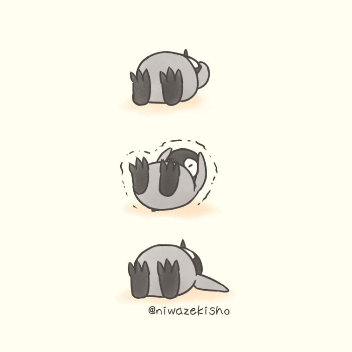 Ces 30 bandes dessinées au sujet d’un petit manchot qui est incapable d’accomplir des tâches simples sont trop mignonnes