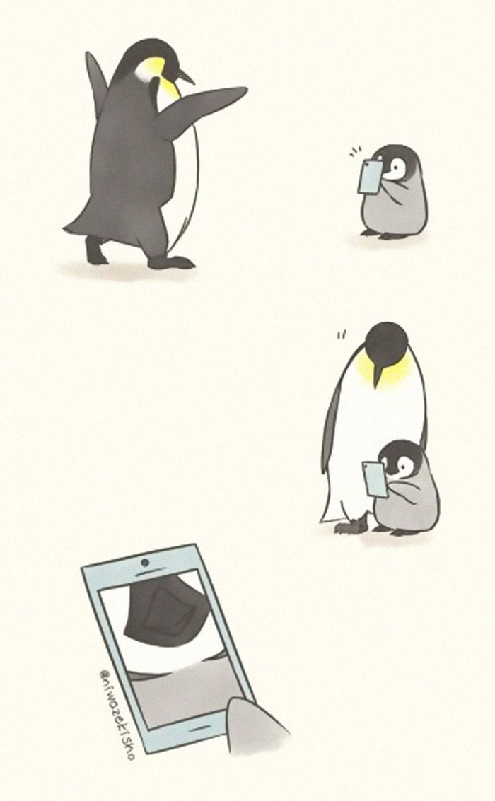 Ces 30 bandes dessinées au sujet d’un petit manchot qui est incapable d’accomplir des tâches simples sont trop mignonnes