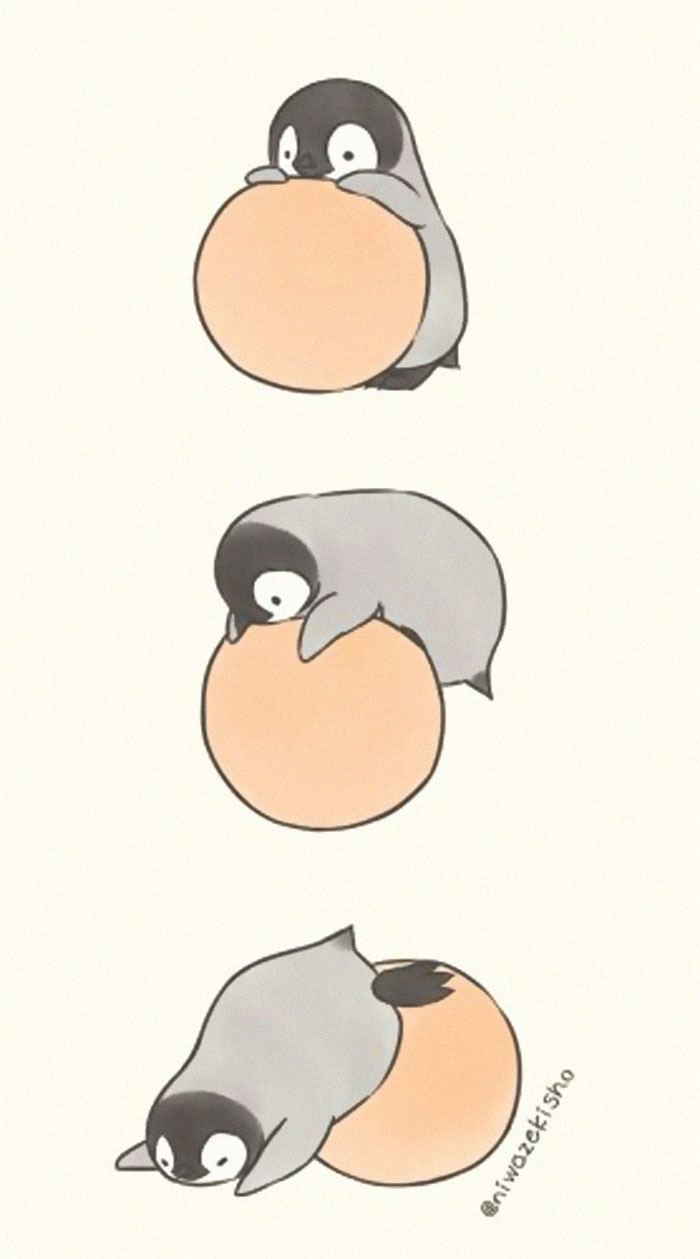 Ces 30 bandes dessinées au sujet d’un petit manchot qui est incapable d’accomplir des tâches simples sont trop mignonnes