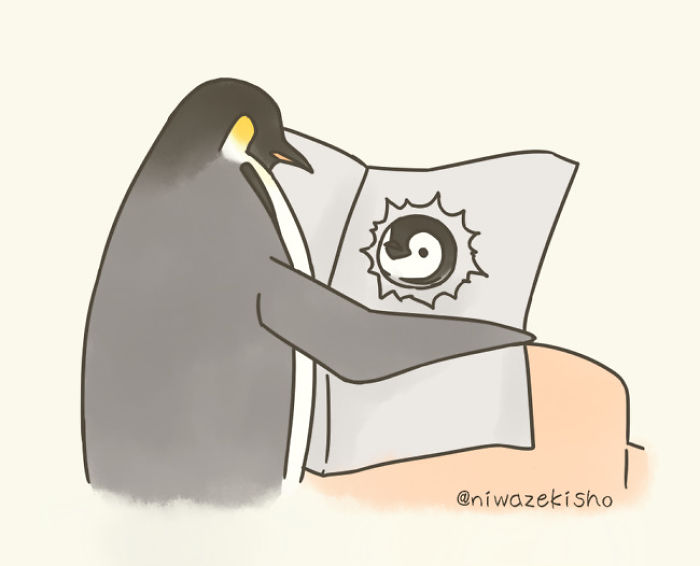 Ces 30 bandes dessinées au sujet d’un petit manchot qui est incapable d’accomplir des tâches simples sont trop mignonnes