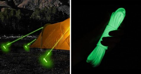 Ces cordes de tente qui brillent dans le noir t’empêcheront de trébucher dessus la nuit