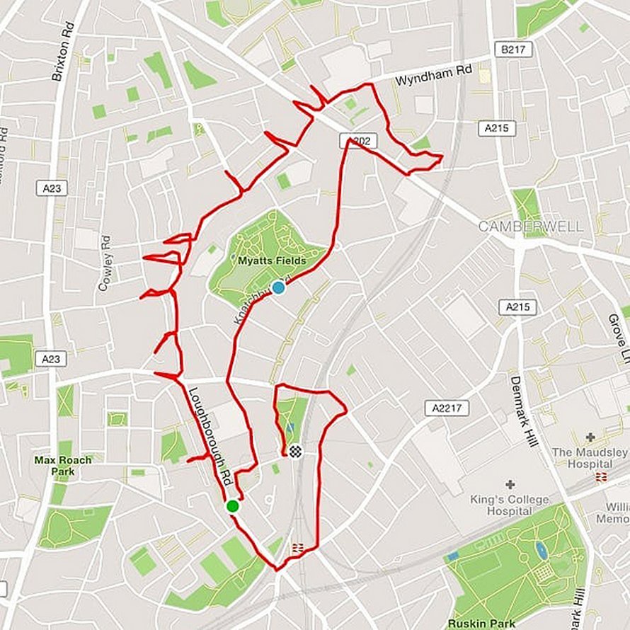 Ce joggeur transforme ses itinéraires de course en dessins d’animaux à l’aide d’un traceur GPS