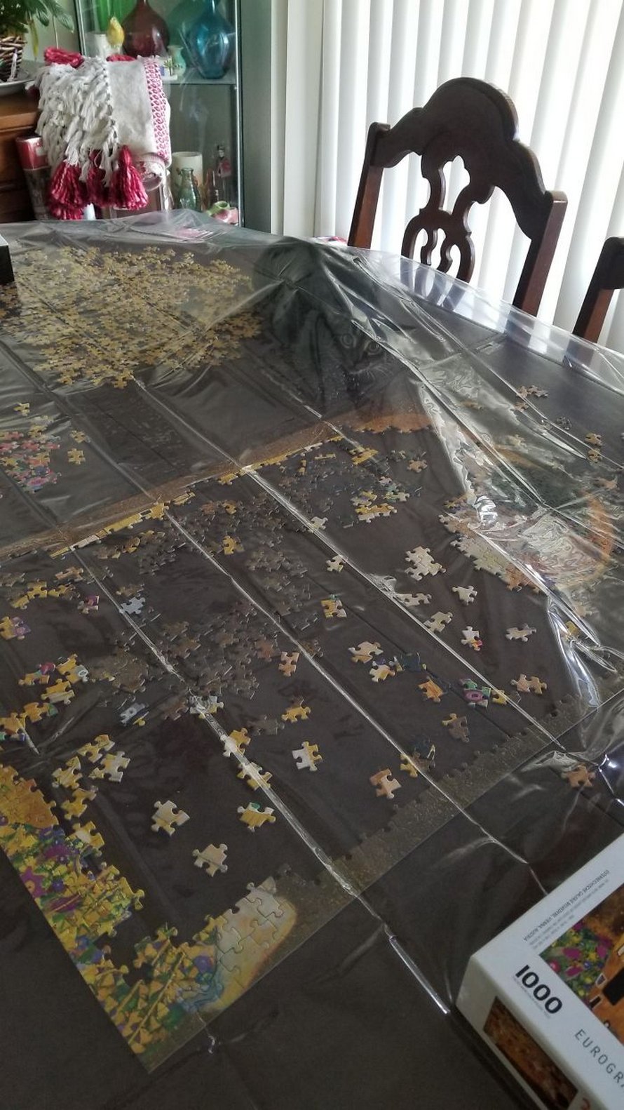 Ces photos montrent ce qui arrive quand tu essaies de compléter un puzzle avec ton chat