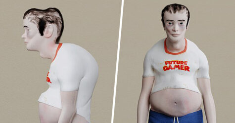 Ce mannequin terrifiant montre à quoi les gamers pourraient ressembler dans 20 ans