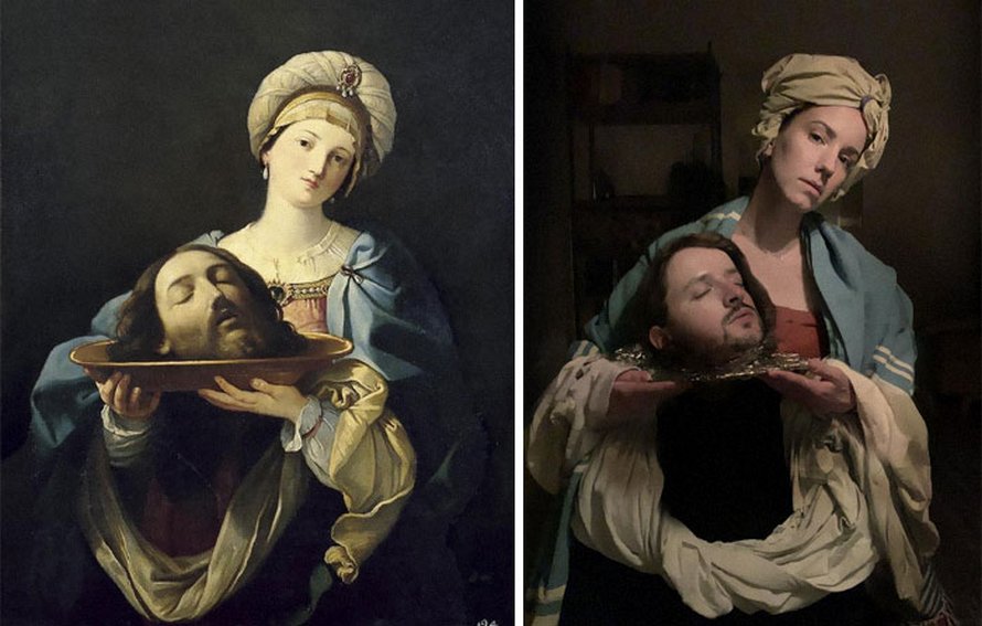 Des musées demandent aux gens de recréer des peintures célèbres à la maison et ils reçoivent 22 autres photos hilarantes
